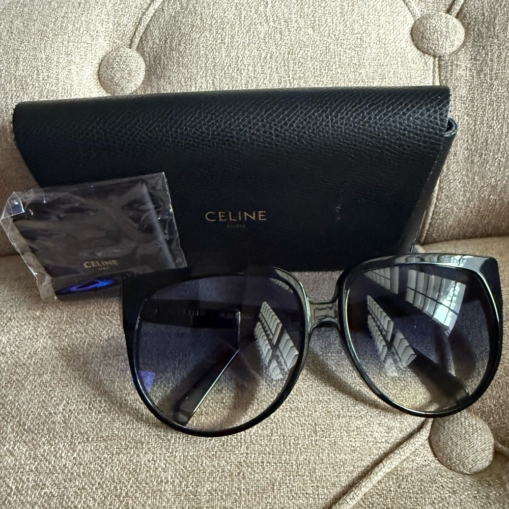 Celine Dark Tinted Sunglasses with Black Frame